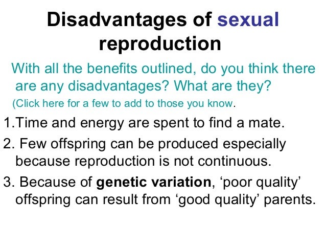 What is an advantage of sexual reproduction pics 880